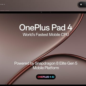 OnePlus Pad 4, Snapdragon® 8 Elite Gen 5 Platform, 33.53cm 13.2" 3.4K Screen, 144Hz Adaptive, 8 Speakers, AI Powered, PC-Level Productivity, 13,380 mAh Battery, 12GB + 512GB, WiFi,Dune Glow